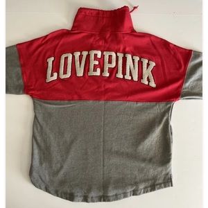 Victoria’s Secret PINK Varisty Cowl Neck Sweatshirt sz M *NWOT*